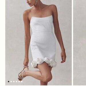 BHLDN Annie Rosette Mini Dress